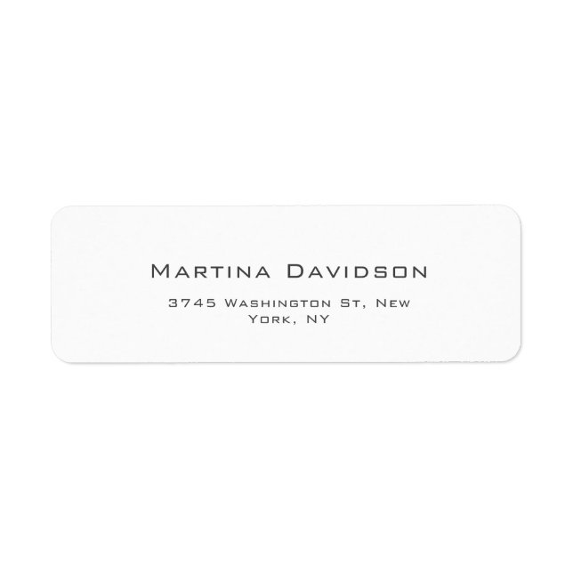 Étiquette Fiches classiques créatives originales de (Devant)