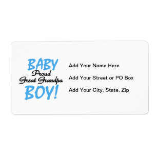 Étiquette Fière Grand Papy Bébé Cadeaux Garçon