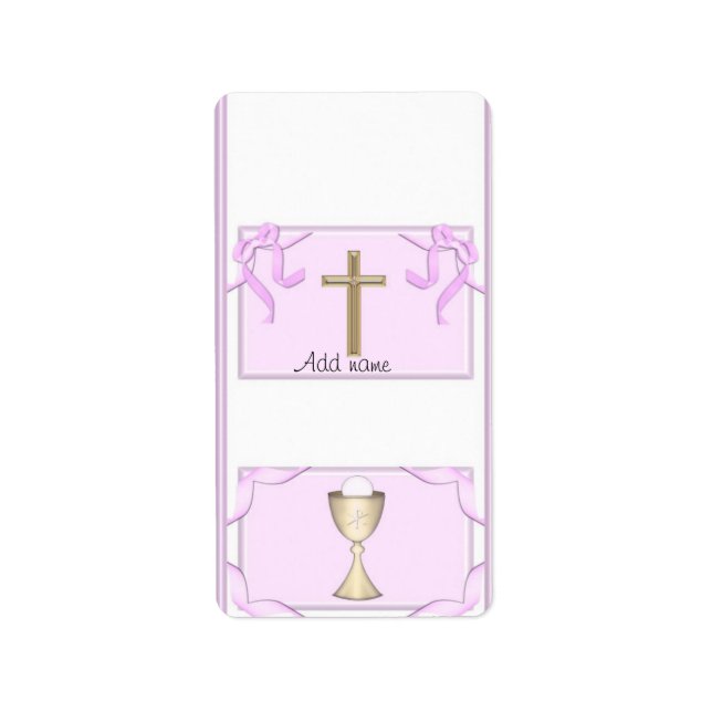 Étiquette Fille Première Communion Hershey Nugget Candy Wrap (Devant)