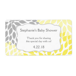 Étiquette Fils d'eau gris jaune Favoriser