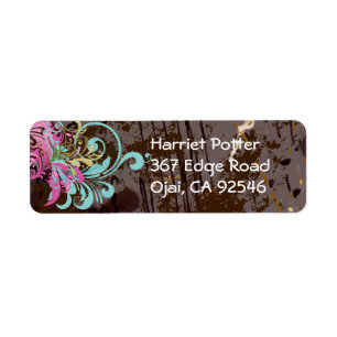 Étiquette Fine Cool Abstraite Cute Girly Retro Mode