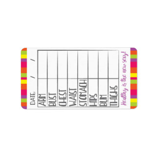 Étiquette Fitness Goal Tracker - Healthy est le nouveau sexy