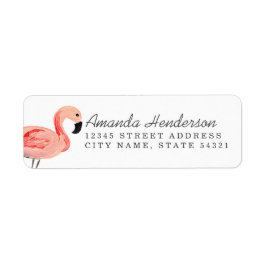 Étiquette Flamant rose