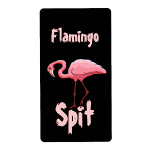 Étiquette Flamant rose couture poire Bière Vin amusant Étiqu