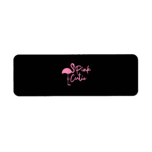 Étiquette Flamant rose rose mignon pour femmes   Rose Cute  