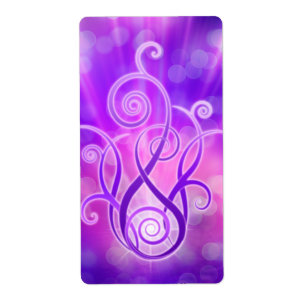 Étiquette Flamme violette / Feu violet