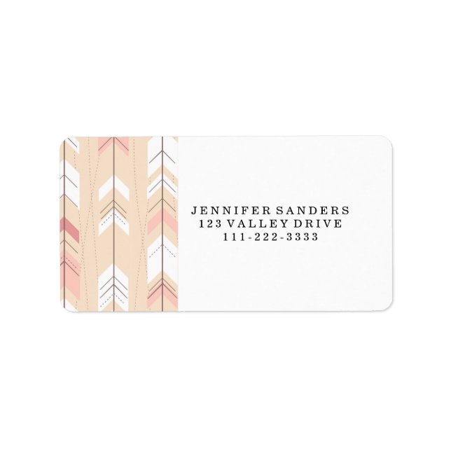 Étiquette Flèches tribales (Devant)