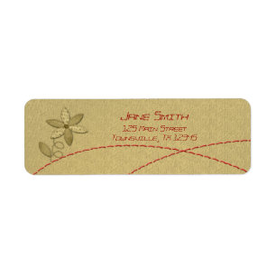 Étiquette Fleur de tissu