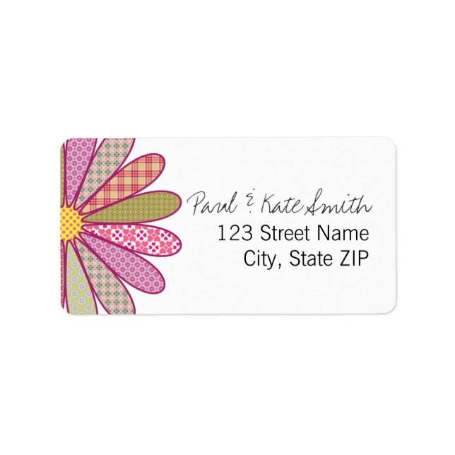 Étiquette Fleur plâtre (Devant)