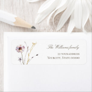 étiquette fleur sauvage