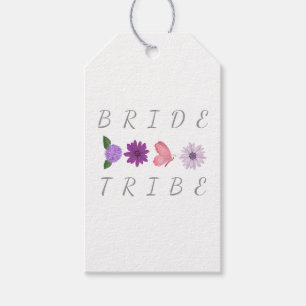 Étiquette Fleurie Tribu de la Mariée Cadeau pour l