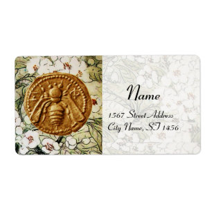 ÉTIQUETTE FLEURS DE PRINTEMPS HONEY BEE, BEEKEEPER