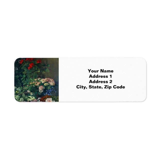 Étiquette Fleurs de printemps Monet (Devant)