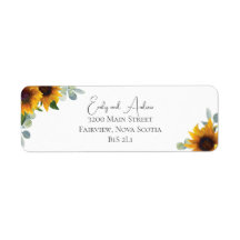 Fleurs de soleil rustiques et aquarelle Mariage de