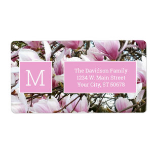 Étiquette Fleurs Magnolia