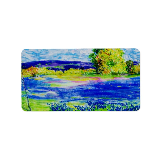 Étiquette Fleurs sauvages Bluebonnet (Devant)