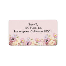 Fleurs violettes et roses poussiéreuses florales