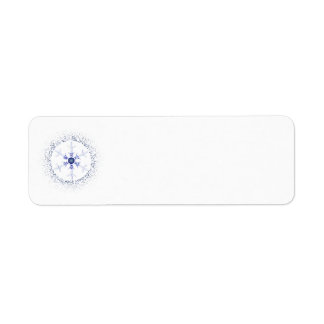 Étiquette Flocon de neige rond