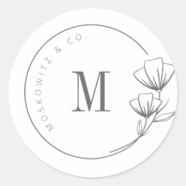 Étiquette floral personnalisé