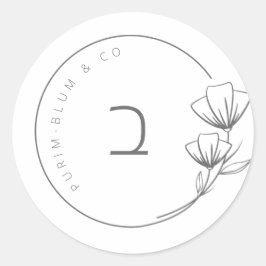 Étiquette floral personnalisé