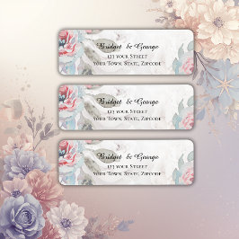 Étiquette Floral watercolor