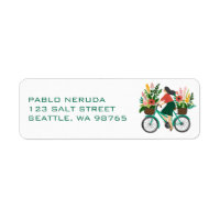 Flower Girl Bicycle Cute CUSTOM Adresse postale
