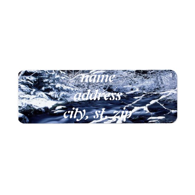 Étiquette Flux neigeux - (Devant)