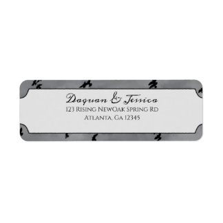 Étiquette Flying Black Birds Gothique