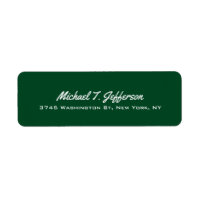 Forest Green Elegant Professionnel Moderne Personn