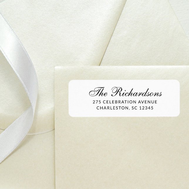 Étiquette Formal and Classic | Black and White (Créateur téléchargé)