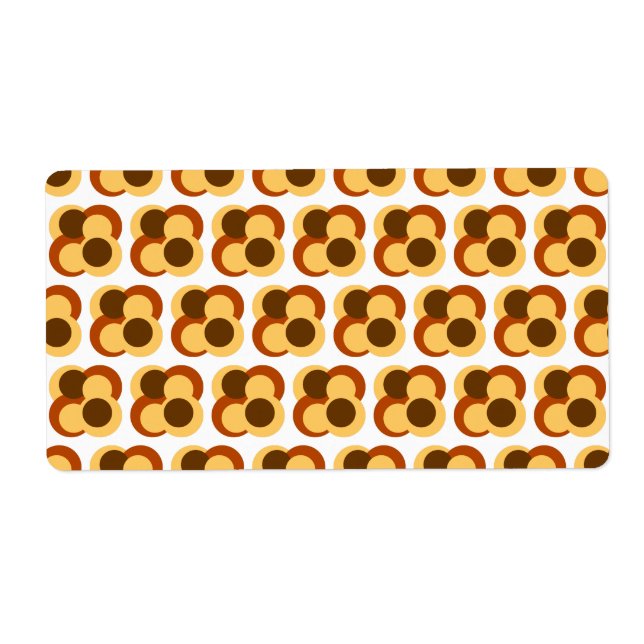 Étiquette Formes géométriques Abstraites (Devant)