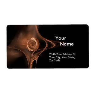 Étiquette FRACTAL ROSE 1 Brown Black