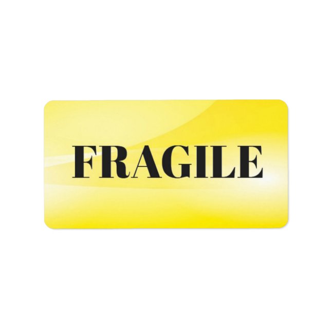 Étiquette Fragile (Devant)