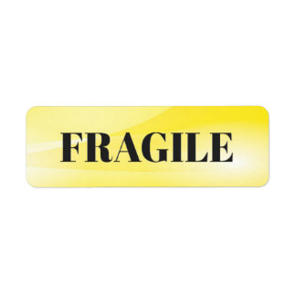 Étiquette Fragile