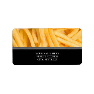Étiquette French Fries Address Labels