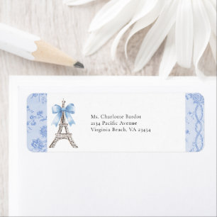 Étiquette French Toile Paris - Retour Adresse Label