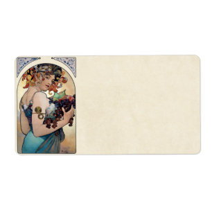 Étiquette Fruit par Alfons Mucha 1897