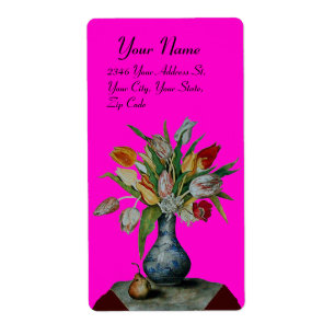 Étiquette FRUITS DE SAISON -TULIPS violet