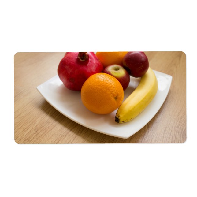 Étiquette Fruits mûrs (Devant)