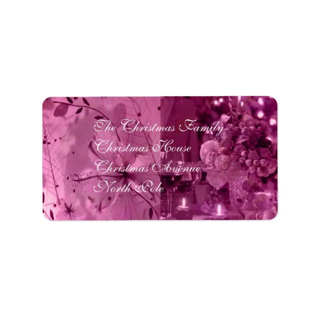 Étiquette Fruits, vin et fleurs (Devant)