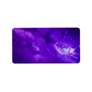 Étiquette Galaxy et stars dans l'espace
