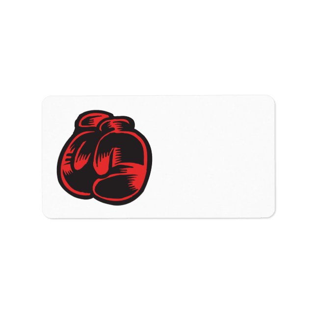 Étiquette Gants de boxe (Devant)