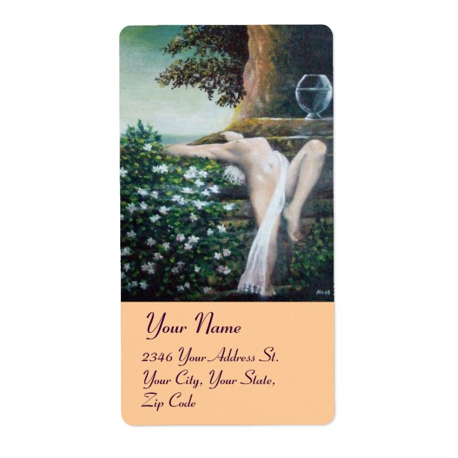 ÉTIQUETTE GEA, MYRTLE ET EAU (Devant)