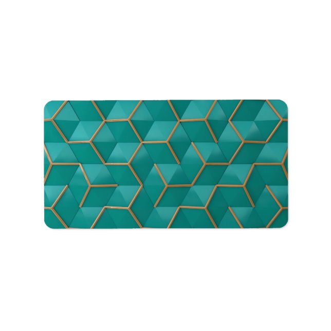 Étiquette géométrique (Devant)