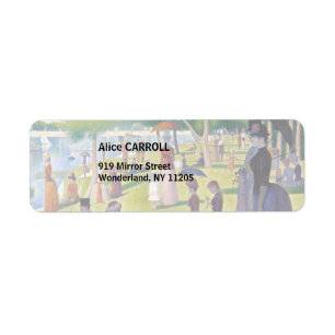 Étiquette Georges Seurat - Un dimanche après-midi à l'Île de