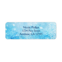Glace Frozen Winter Wonderland Retourner l'adresse