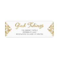 Glad Tidings Adresse de retour de Noël