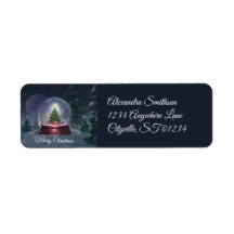 Globe des neiges de l'arbre de Noël