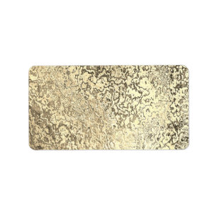 Étiquette Gold Vein Marblé Motif affaires personnel