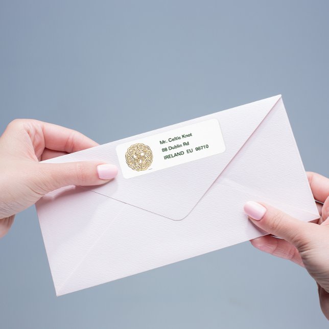 Étiquette Golden Celtic Knot (Créateur téléchargé)